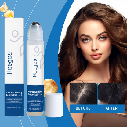 Ginger Hair Growth Oil Nourishing Strengthening Hair Roots Scalp Treatment Hair Loss Serum Moisturizing Hair Care Essence Roller