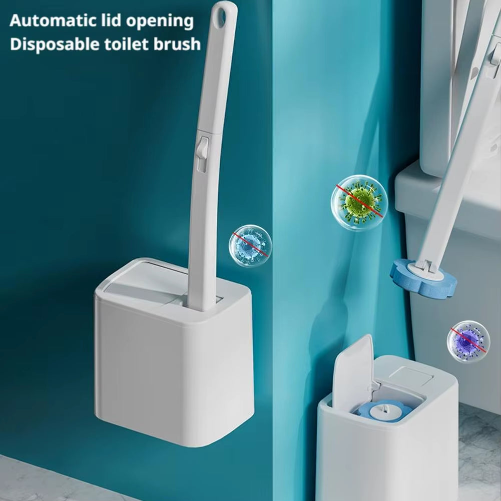 Toilet Brush Disposable Replacement Head Cleaning Kit Toilet Bowl Brush Long Handle Home Wc Accessories Tool