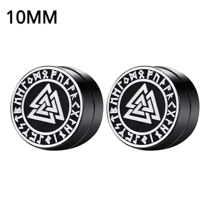 1Pairs Crystal Strong Magnetic Ear Stud Clip Earrings for Men and Women Punk round Zircon Magnet Earrings Non Piercing Jewelry