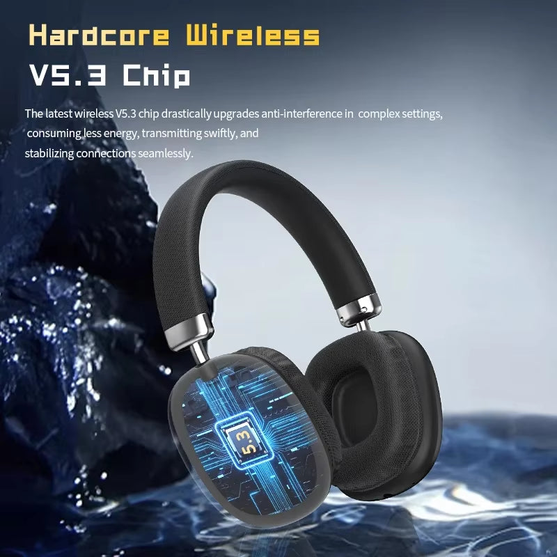 2026 NEW Bluetooth Wireless Headphones Stereo Bass Noise Reduction Mic Earphones for Iphone Laptop PC Sumsamg Phone