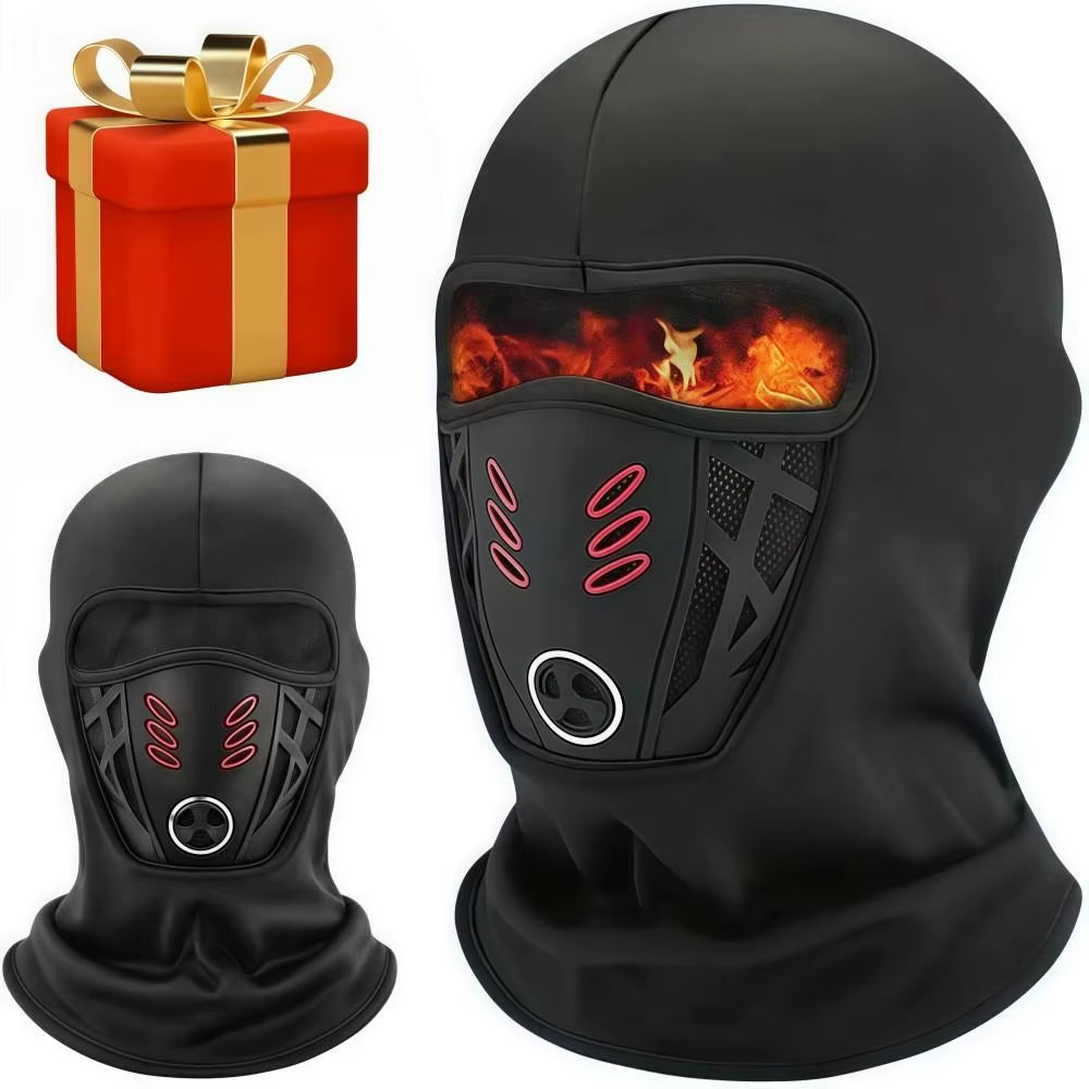 Rider Warm Winter Face Mask Anti-Haze Windproof Balaclava Full Face Mask Black Cool Design Ski Face Mask Hat Unisex Outdoor