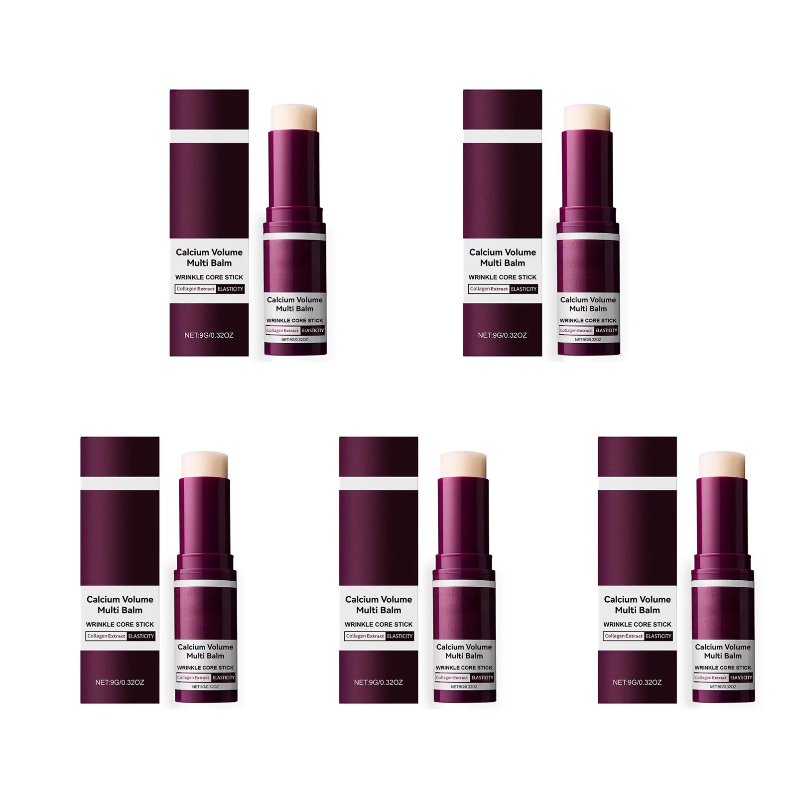 Calcium Volume Multi Balm Hydrating anti Aging Fade Fine Lines Firming Skin Brightening Nourishing Collagen Moisturing Stick