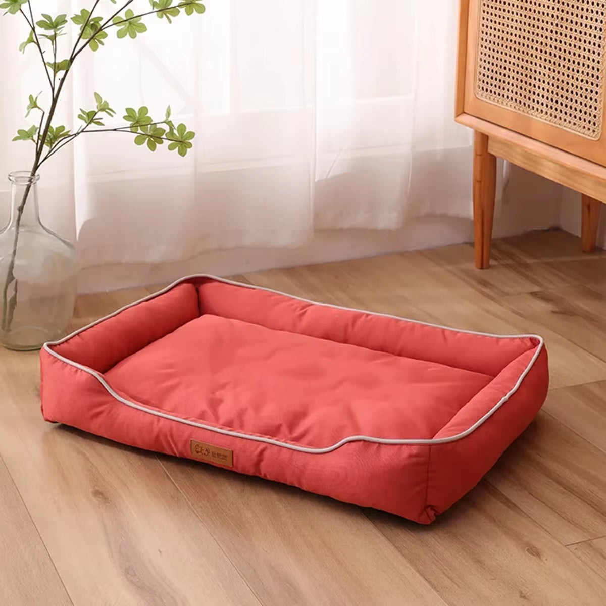 Four Season Square Dog Bed for Large Dog Mattress Bite-Resistant Cat Bed Soft Thickened Dog Bed Waterproof Sofa Pet House