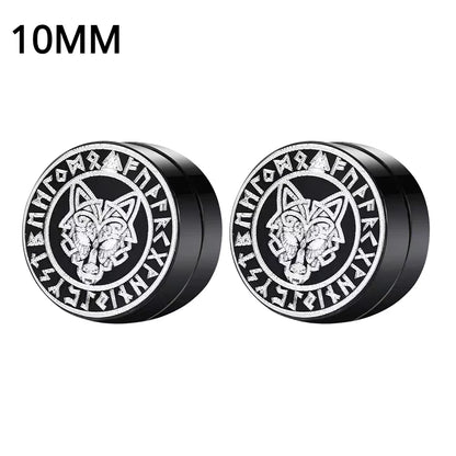 1Pairs Crystal Strong Magnetic Ear Stud Clip Earrings for Men and Women Punk round Zircon Magnet Earrings Non Piercing Jewelry