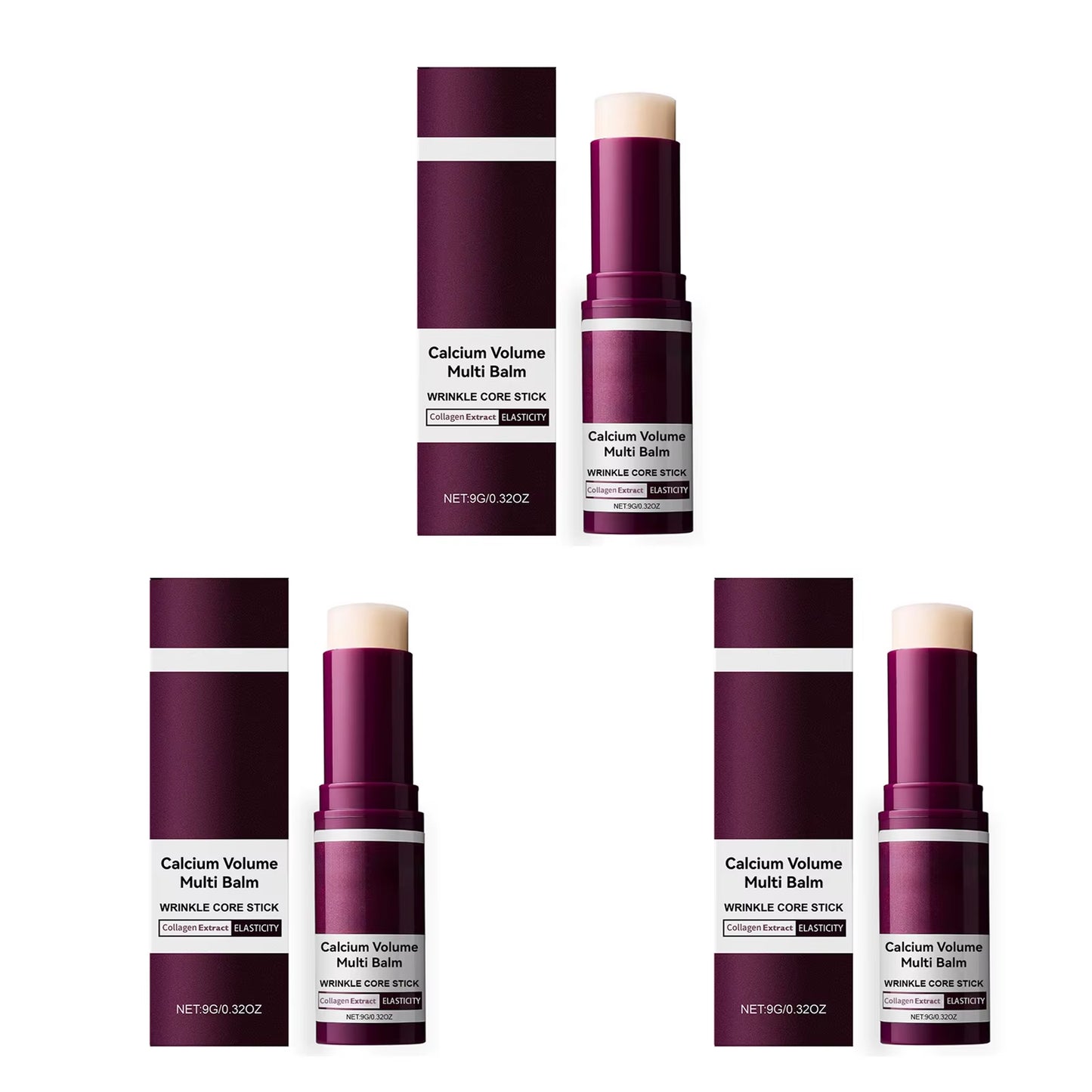 Calcium Volume Multi Balm Hydrating anti Aging Fade Fine Lines Firming Skin Brightening Nourishing Collagen Moisturing Stick