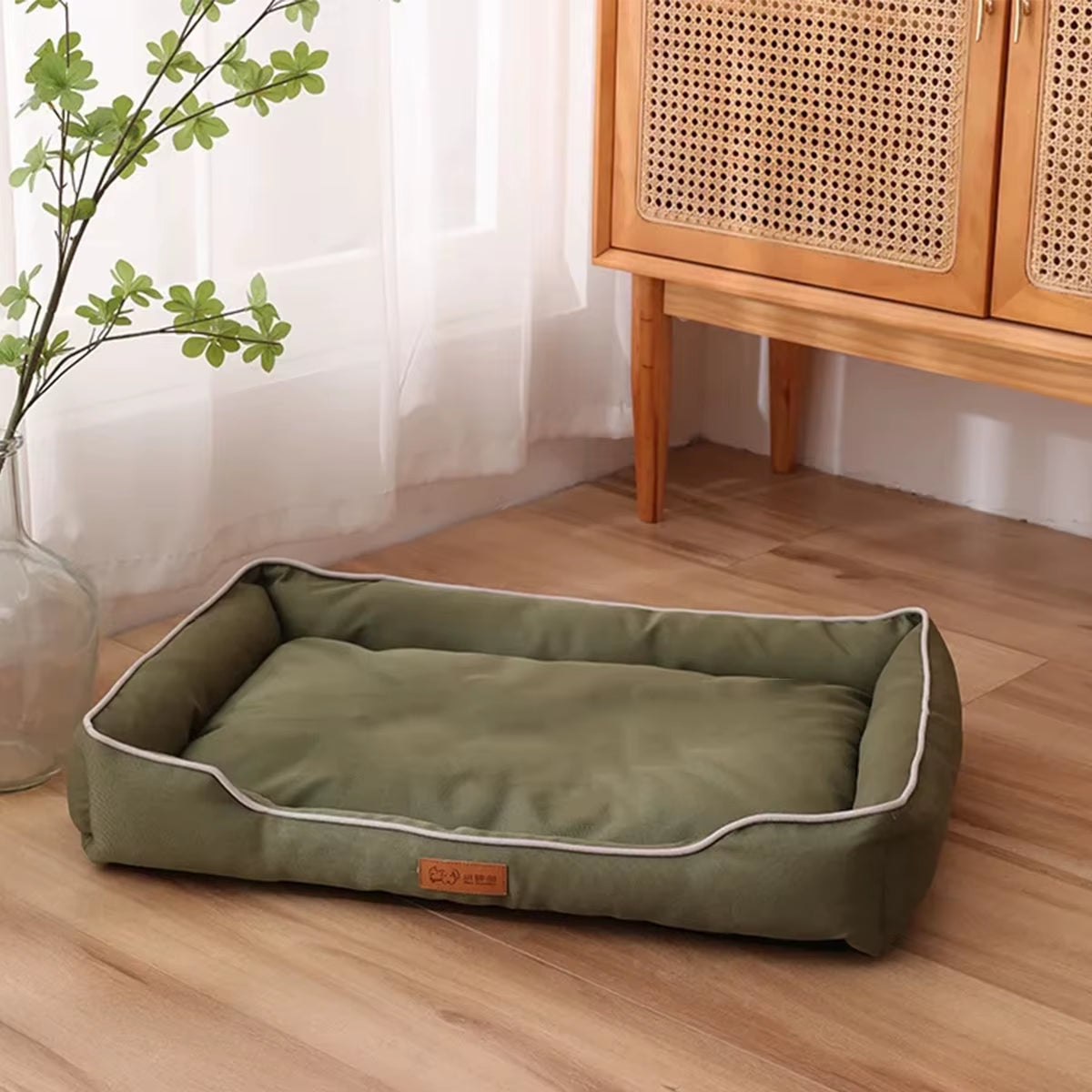Four Season Square Dog Bed for Large Dog Mattress Bite-Resistant Cat Bed Soft Thickened Dog Bed Waterproof Sofa Pet House