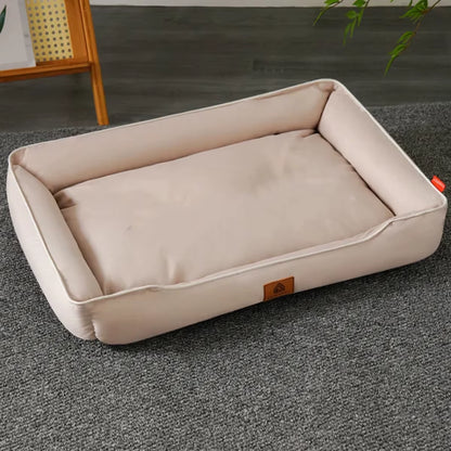 Four Season Square Dog Bed for Large Dog Mattress Bite-Resistant Cat Bed Soft Thickened Dog Bed Waterproof Sofa Pet House