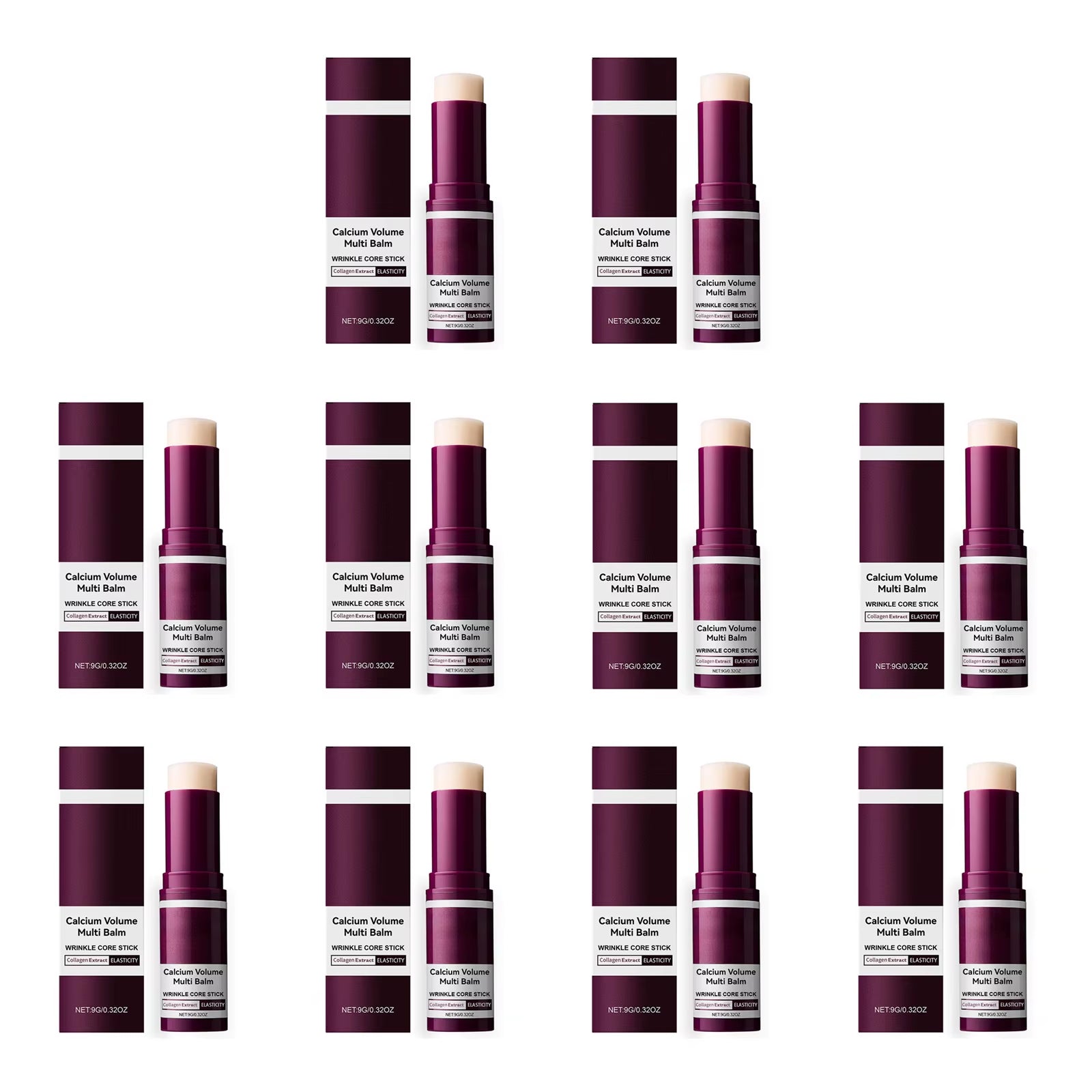 Calcium Volume Multi Balm Hydrating anti Aging Fade Fine Lines Firming Skin Brightening Nourishing Collagen Moisturing Stick