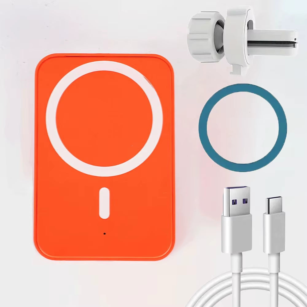 High-Speed Magnetic Car Charger, Phone Car Holder,100W Wireless Fast Charging with Adjustable Phone Bracket,Vent Installation