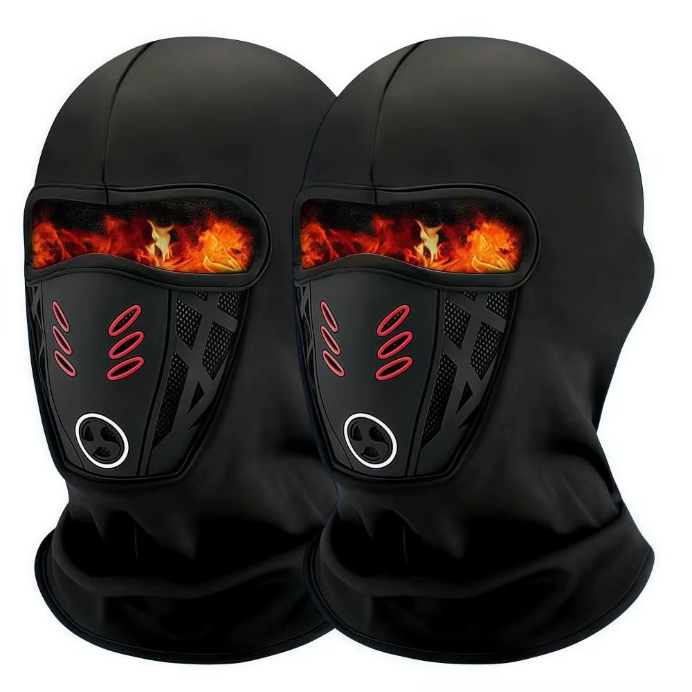 Rider Warm Winter Face Mask Anti-Haze Windproof Balaclava Full Face Mask Black Cool Design Ski Face Mask Hat Unisex Outdoor