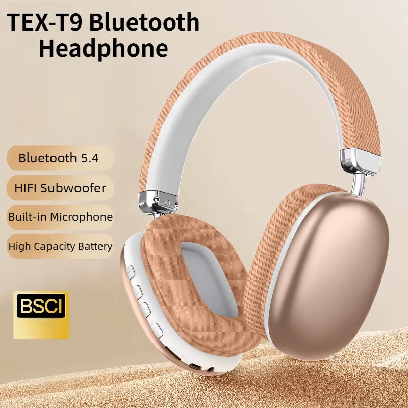 2026 NEW Bluetooth Wireless Headphones Stereo Bass Noise Reduction Mic Earphones for Iphone Laptop PC Sumsamg Phone