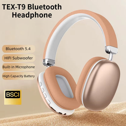 2026 NEW Bluetooth Wireless Headphones Stereo Bass Noise Reduction Mic Earphones for Iphone Laptop PC Sumsamg Phone