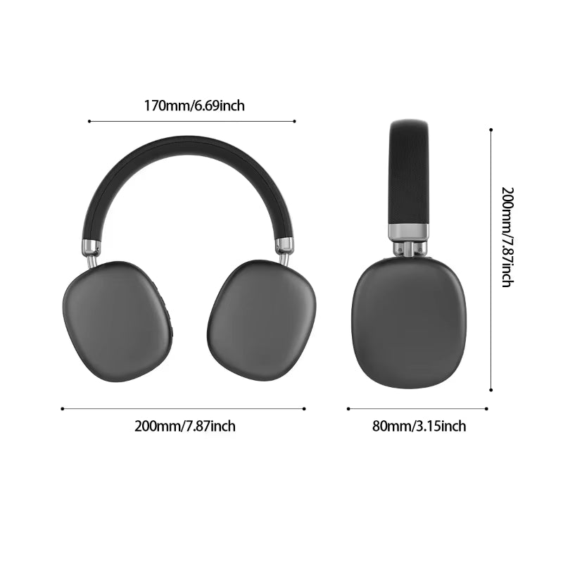 2026 NEW Bluetooth Wireless Headphones Stereo Bass Noise Reduction Mic Earphones for Iphone Laptop PC Sumsamg Phone